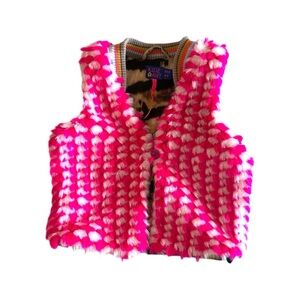 Kidz Art Colorful Faux Fur Vest